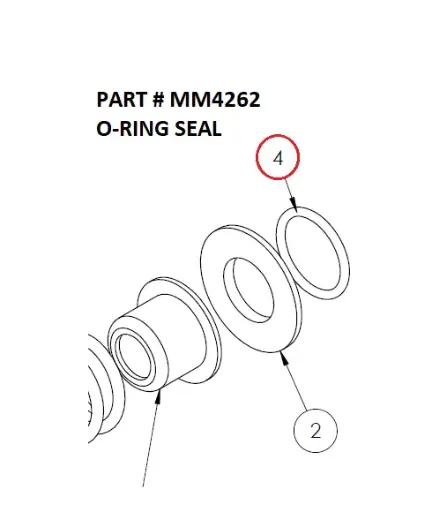 [1050 XR - MM4262] Serco 1050XR Hydrocontrol Valve O-Ring Seal (Part MM4262)
