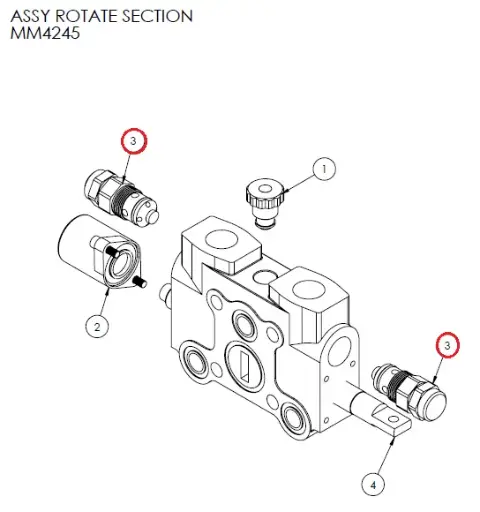 [1050 XR - MM4209] Serco 1050XR Hydrocontrol Pressure Relief Valve, 2000 PSI (Part MM4209)