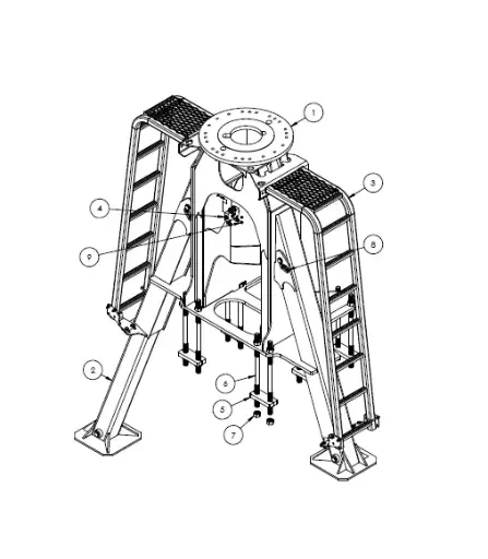 [1050XR - 5020406] ASSY 1050XR TRUCK FRAME, 9" SHORTER 5020406