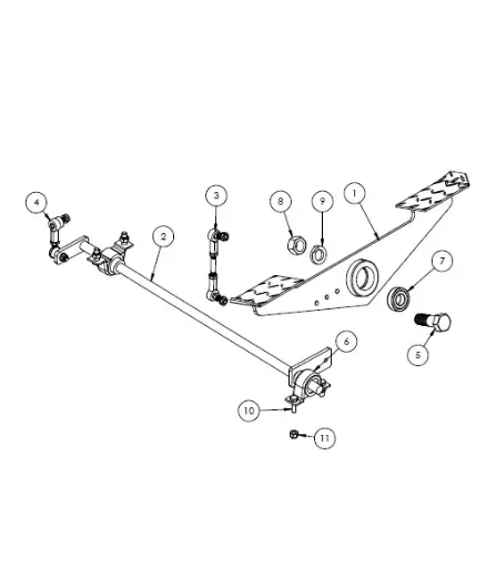 [1050XR - 650356] ASSY SWING PEDAL, OBJ TANDEM, GRESEN/HYDRO 650356