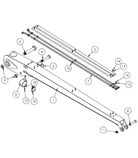 [1050XR - 5013873] ASSY 1050XR STRT JIB, 12.75' 5013873