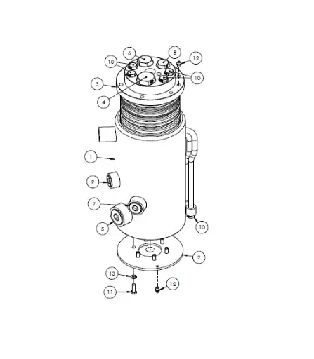 [1050XR - 5001859] ASSY MANIFOLD 7 PORT 5001859