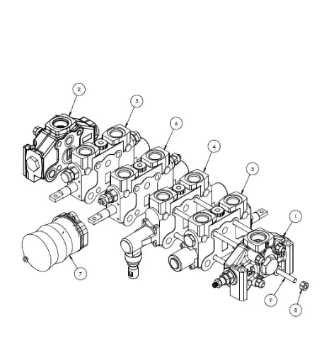 [1050XR - MM4002] Serco 1050XR & 8500 Hydrocontrol Jib Control Valve Assembly (Part MM4002)