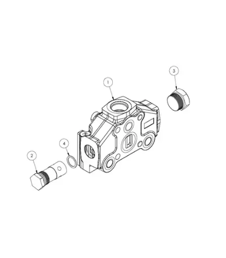 [1050XR - MM4242] ASSY OUTLET, JIB MM4242