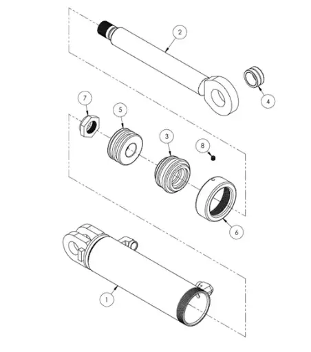 [1050XR - 021201] ASSY CYL., 3.50 X 10.00 021201