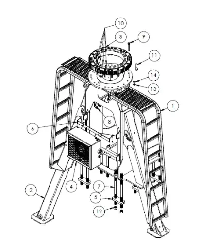[8500 - 5014749] ASSY 80/85 TRUCK FRAME, 9" SHORTER 5014749