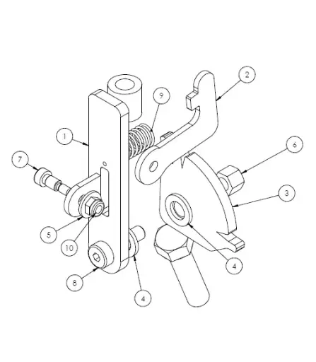 [8500 - 5011842] ASSY, RH BASE FOLD DOWN 5011842