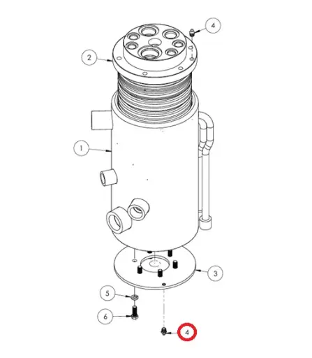 [8500 - 5001859] ASSY COLLECTOR, 7-PORT HYD., Ø1" CENTER HOLE 5001859  