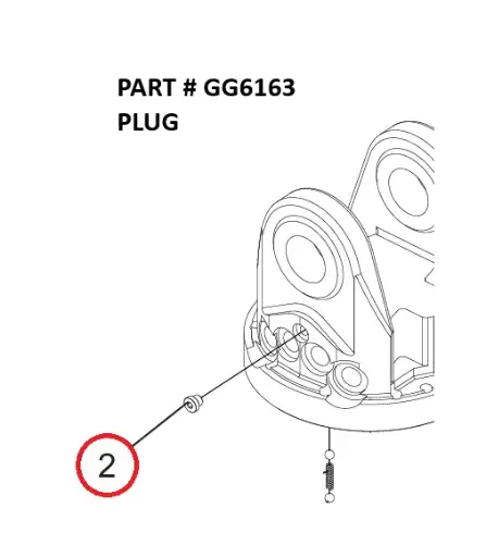 [8500 - GG6163] Serco 8500 Rotator Plug (Part GG6163)