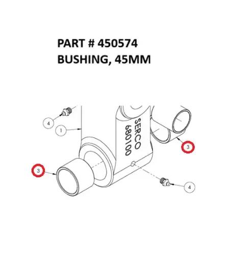 [8500 - 450574] Serco 8500 Bushing, 45MM (Part 450574)